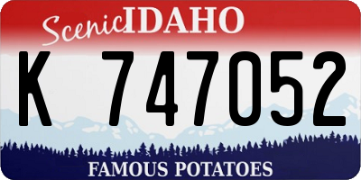 ID license plate K747052