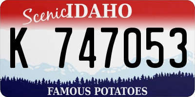 ID license plate K747053