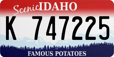 ID license plate K747225