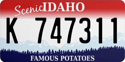 ID license plate K747311