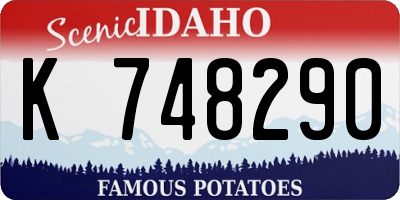 ID license plate K748290