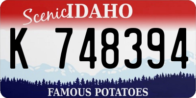 ID license plate K748394
