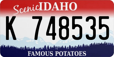 ID license plate K748535