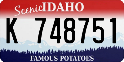 ID license plate K748751