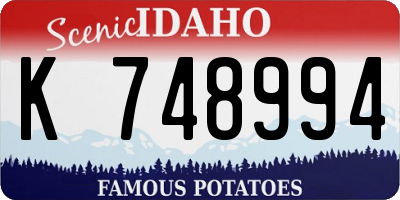 ID license plate K748994