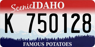 ID license plate K750128
