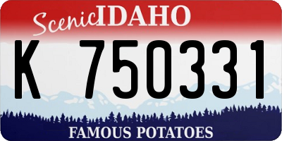 ID license plate K750331