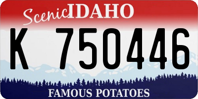 ID license plate K750446