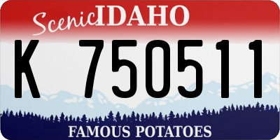 ID license plate K750511