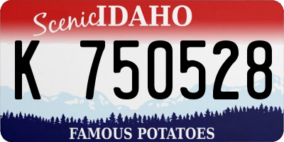 ID license plate K750528