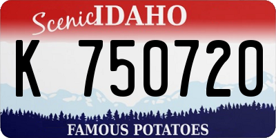 ID license plate K750720
