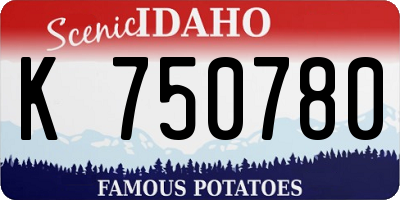 ID license plate K750780