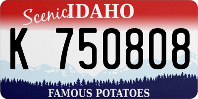 ID license plate K750808