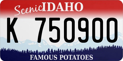 ID license plate K750900