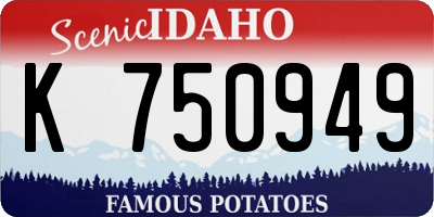 ID license plate K750949