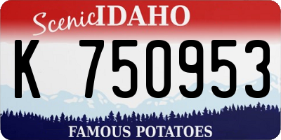 ID license plate K750953
