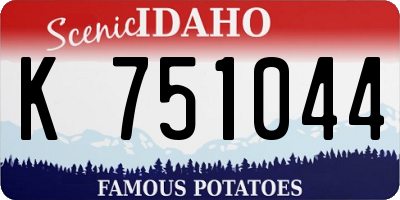 ID license plate K751044