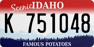 ID license plate K751048