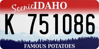 ID license plate K751086
