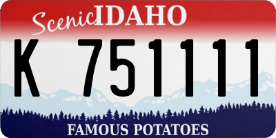 ID license plate K751111