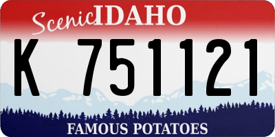 ID license plate K751121