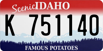 ID license plate K751140