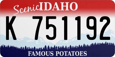 ID license plate K751192