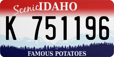ID license plate K751196