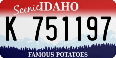 ID license plate K751197
