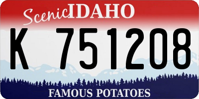 ID license plate K751208