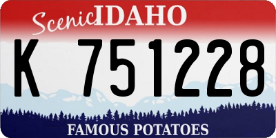 ID license plate K751228