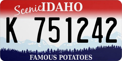 ID license plate K751242