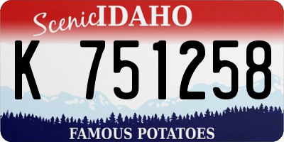 ID license plate K751258