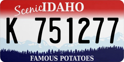 ID license plate K751277