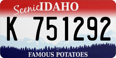ID license plate K751292