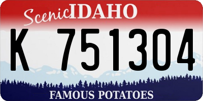 ID license plate K751304