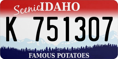 ID license plate K751307