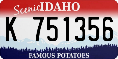 ID license plate K751356