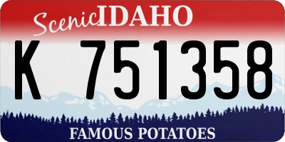 ID license plate K751358