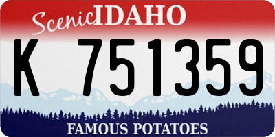 ID license plate K751359