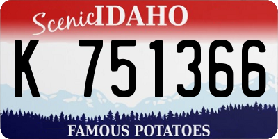 ID license plate K751366