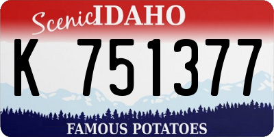 ID license plate K751377