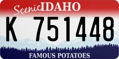 ID license plate K751448