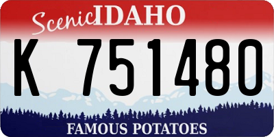ID license plate K751480
