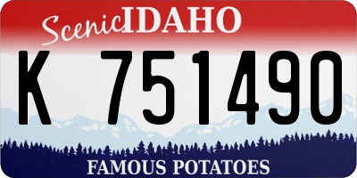 ID license plate K751490