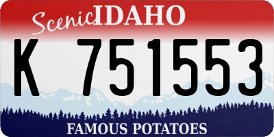 ID license plate K751553
