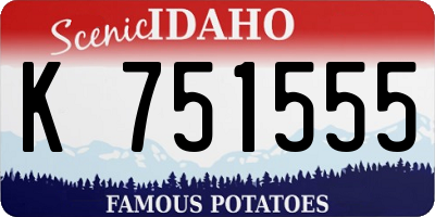 ID license plate K751555