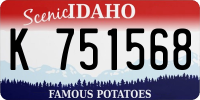 ID license plate K751568