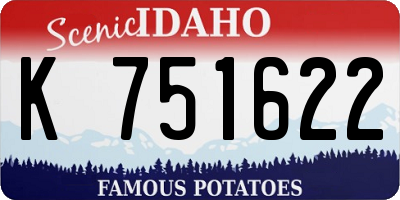 ID license plate K751622