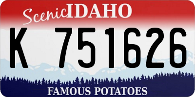 ID license plate K751626